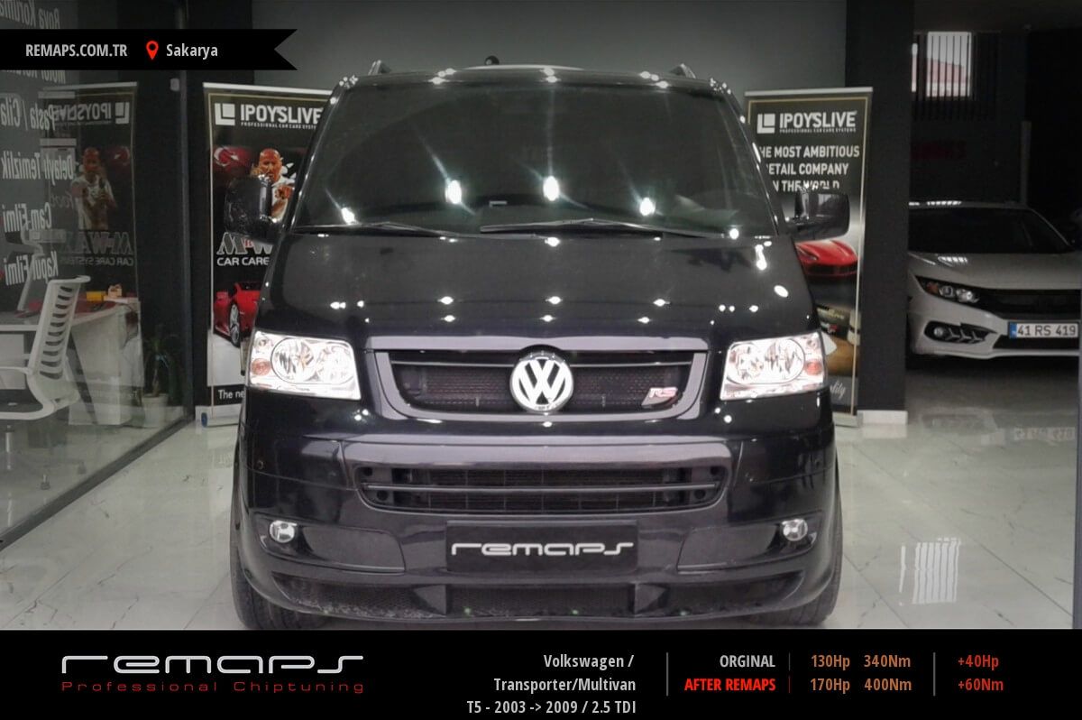 Volkswagen Transporter/Multivan T5 - 2003 -> 2009 2.5 TDI Chip Tuning,  Performans, Yakıt Tasarrufu