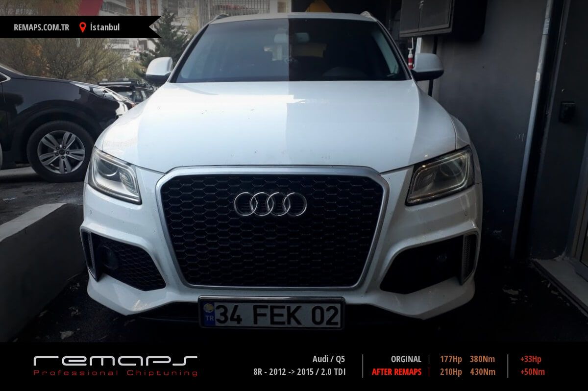 Audi Q5 8R - 2012 -> 2015 2.0 TDI Chip Tuning, Performans, Yakıt Tasarrufu