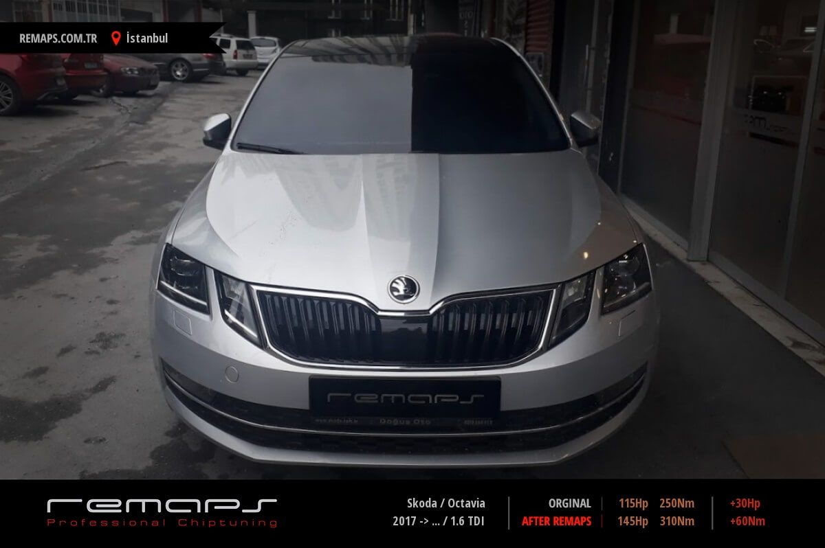 skoda octavia 2017 1 6 tdi chip tuning performans yakit tasarrufu remaps professional chiptuning otomotiv yazilim muhendislik a s