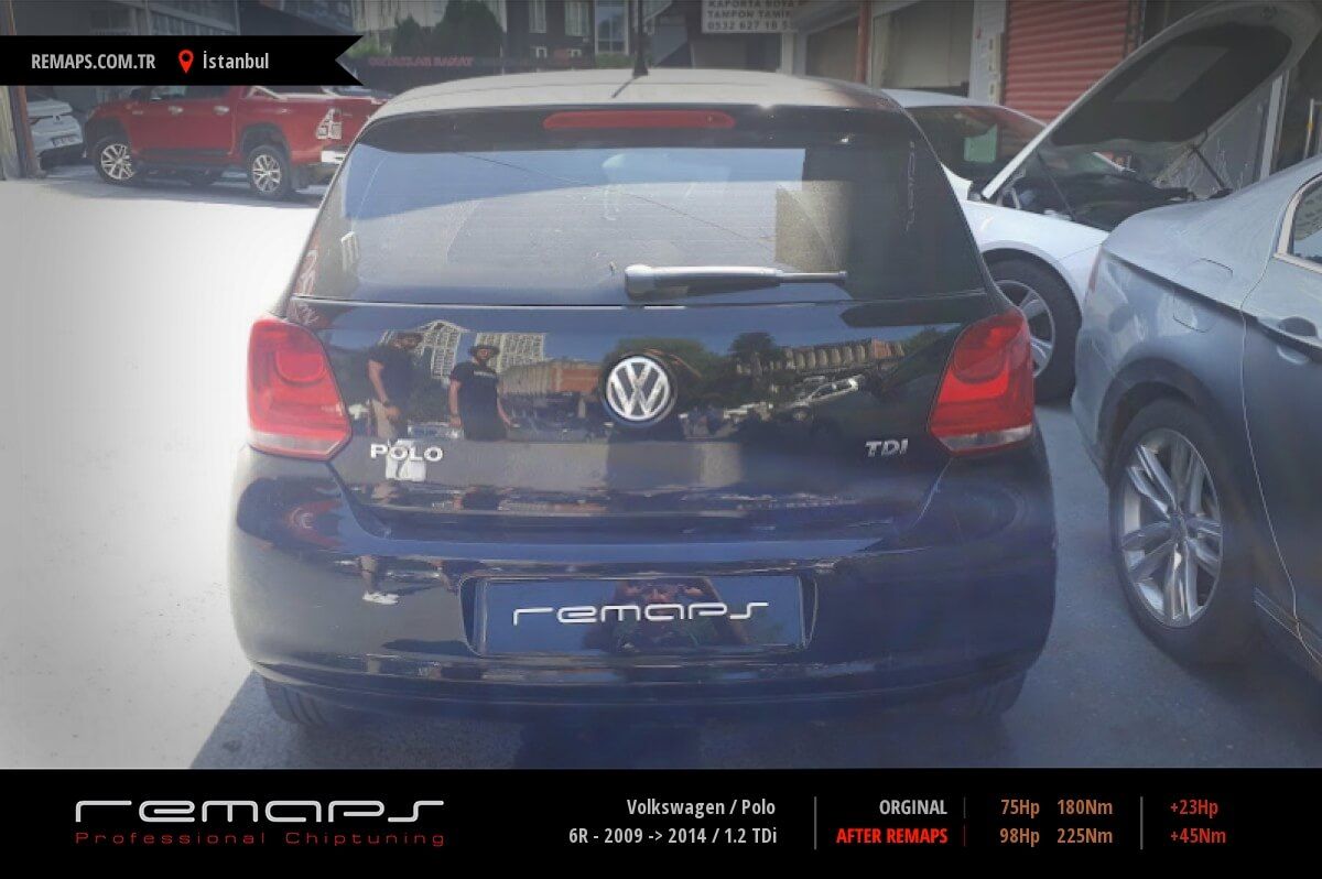 Volkswagen Polo 6R 2009 2014 1.2 TDi Chip Tuning Performans Yak t Tasarrufu Remaps Professional Chiptuning Otomotiv Yaz l m Muhendislik A.