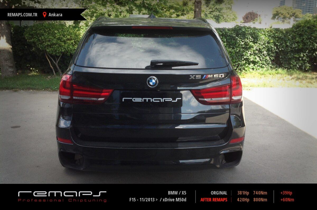 BMW X5 F15 - 11/2013 > xDrive 30d Chip Tuning, Performans, Yakıt Tasarrufu