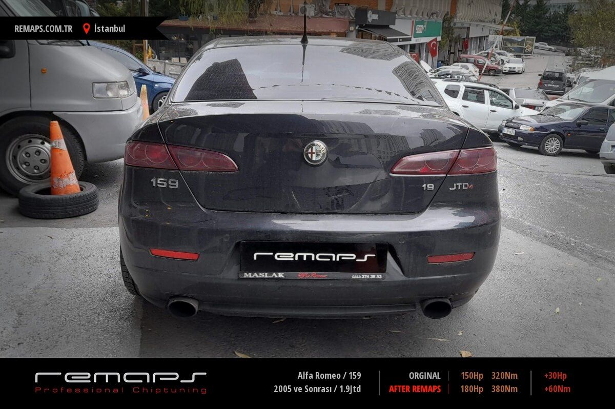 Alfa Romeo 159 2005 ve Sonrası 1.9Jtd Chip Tuning, Performans, Yakıt  Tasarrufu