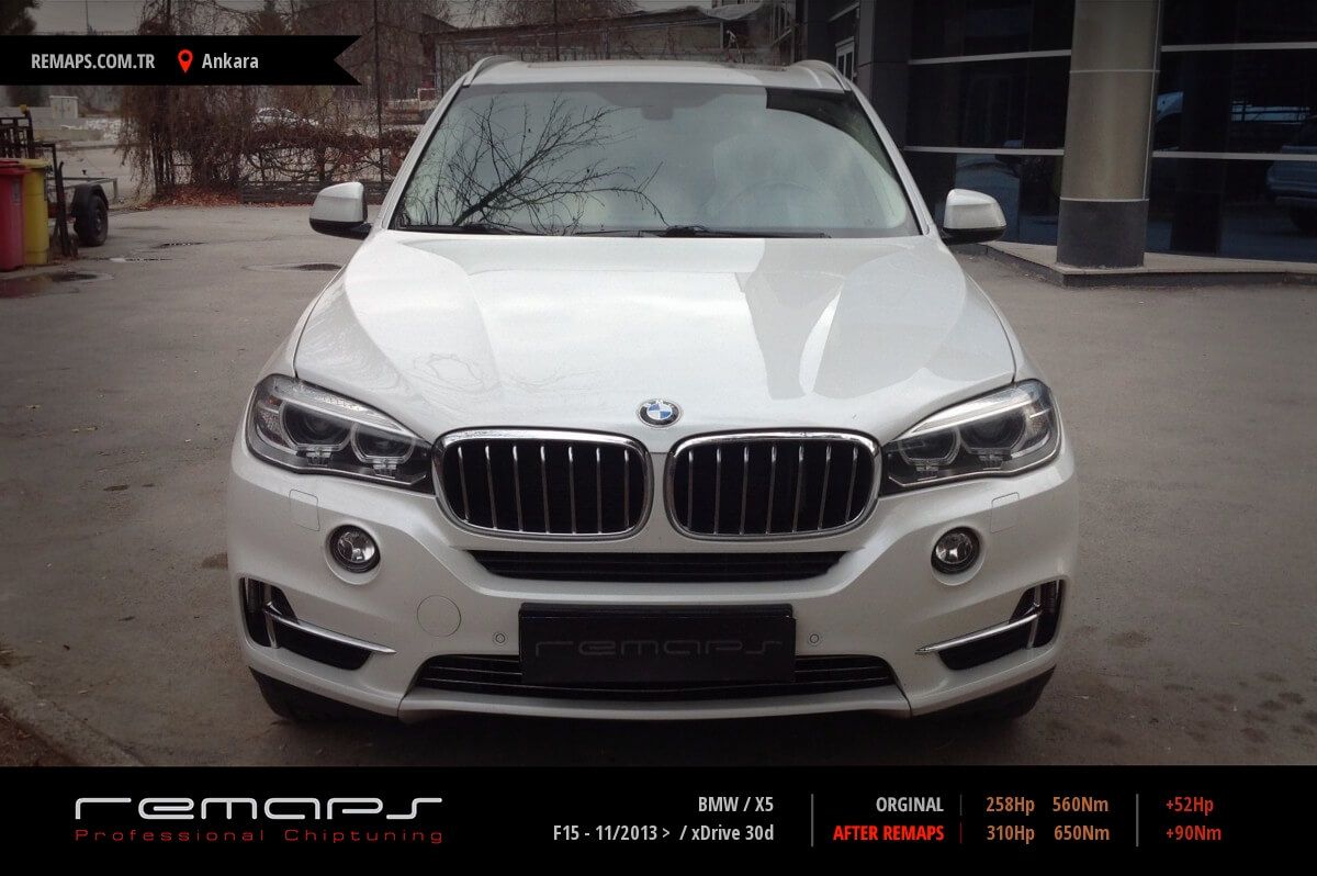 BMW X5 F15 - 11/2013 > xDrive 30d Chip Tuning, Performans, Yakıt Tasarrufu