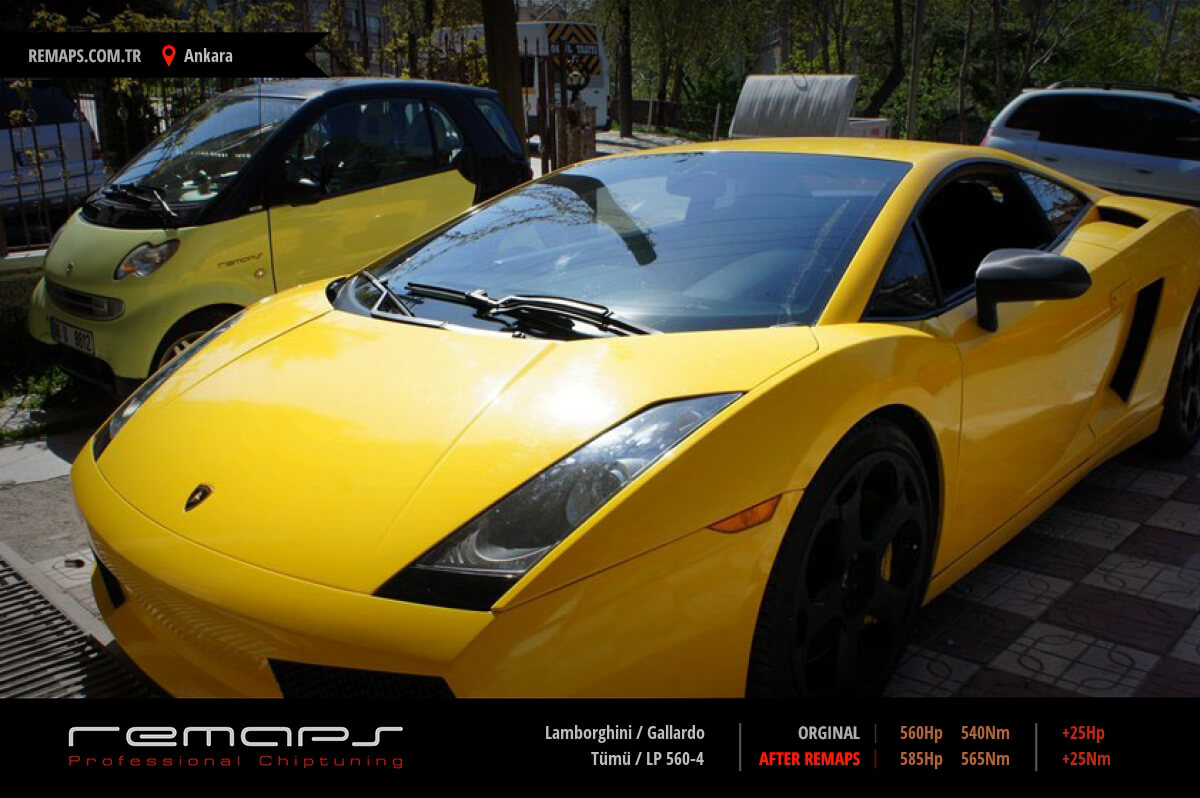 Lp Chip Tuning Lamborghini Gallardo Tümü LP 560-4 Chip Tuning, Performans, Yakıt ...