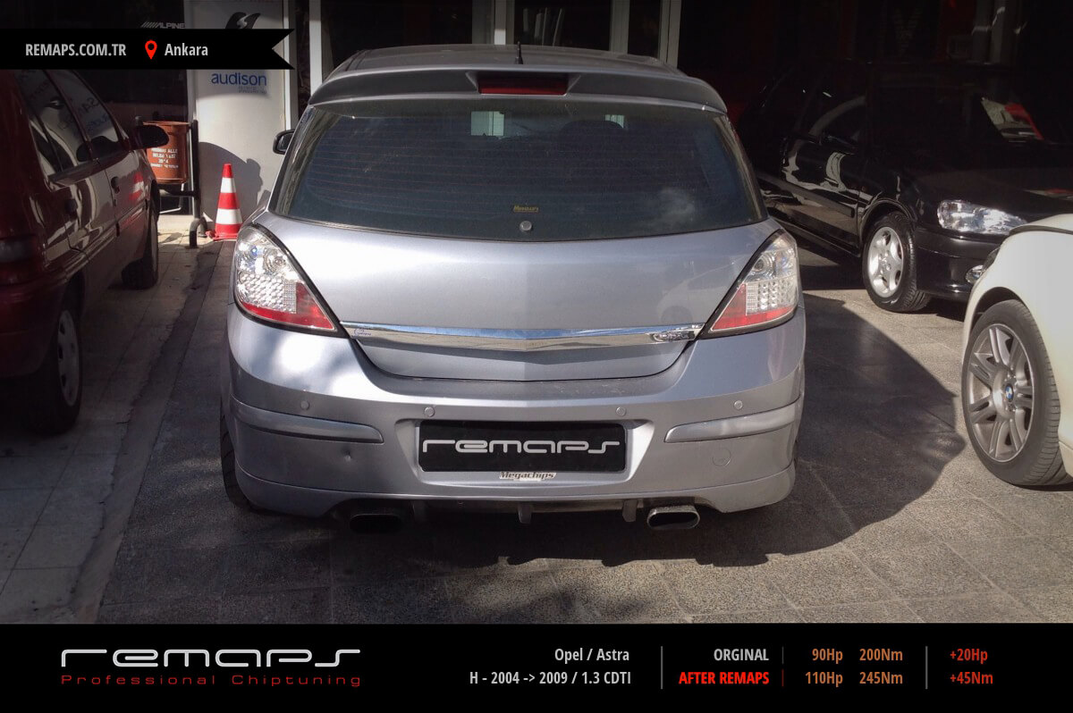 Chip Tuning Opel Astra H 1.9 Cdti Opel Astra H - 2004 -> 2009 1.3 CDTI Chip Tuning, Performans, Yakıt