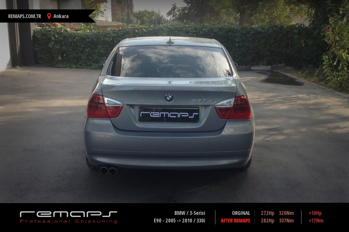 BMW 3-Serisi E90 - 2005 -> 2010 330i Chip Tuning, Performans, Yakıt ...