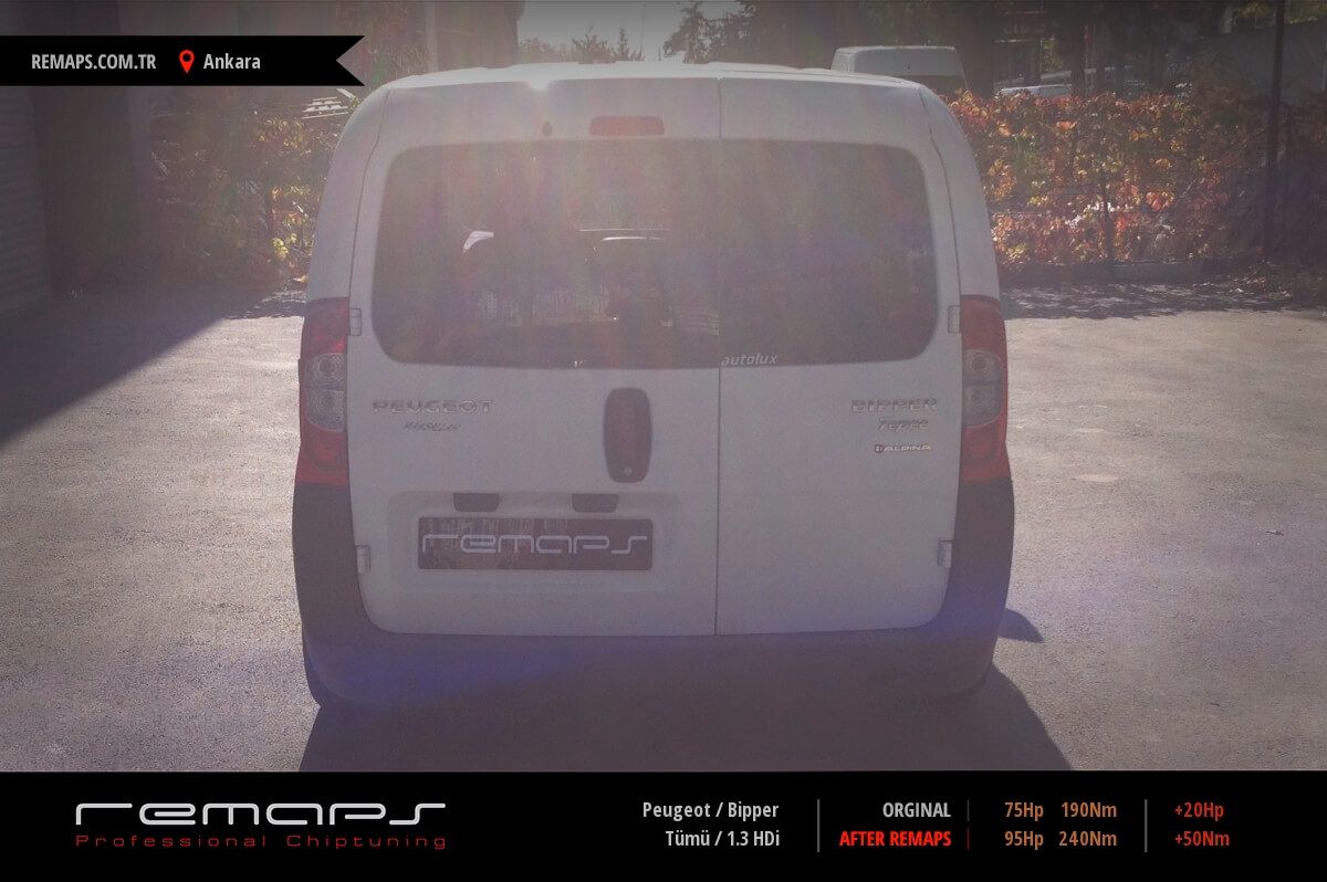 Peugeot Bipper Tümü 1.3 HDi Chip Tuning, Performans, Yakıt Tasarrufu ...