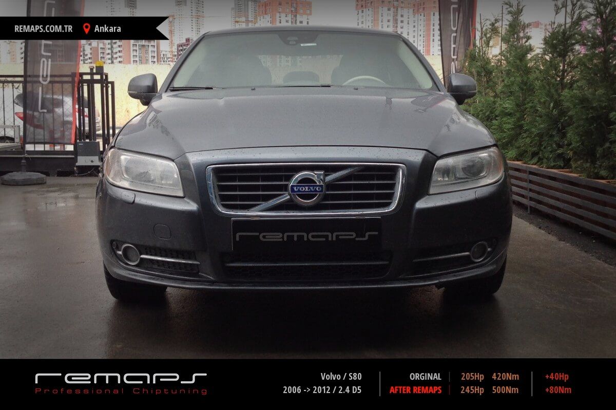 Volvo S80 2006 -> 2012 2.4 D5 Chip Tuning, Performans, Yakıt Tasarrufu ...