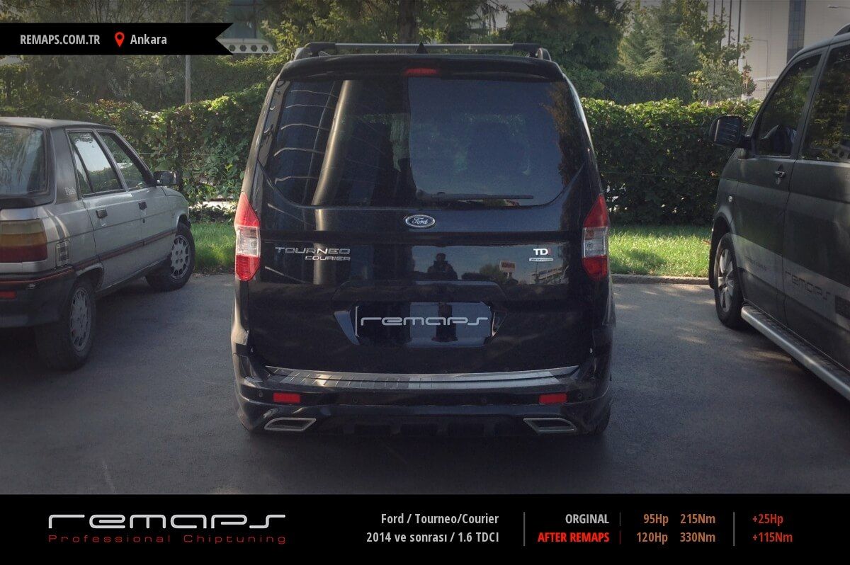 Ford Tourneo/Courier 2014 ve sonrası 1.6 TDCI Chip Tuning, Performans, Yakıt Tasarrufu Remaps