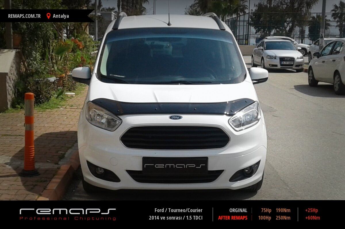 Ford Tourneo/Courier 2014 ve sonrası 1.5 TDCI Chip Tuning, Performans, Yakıt Tasarrufu Remaps