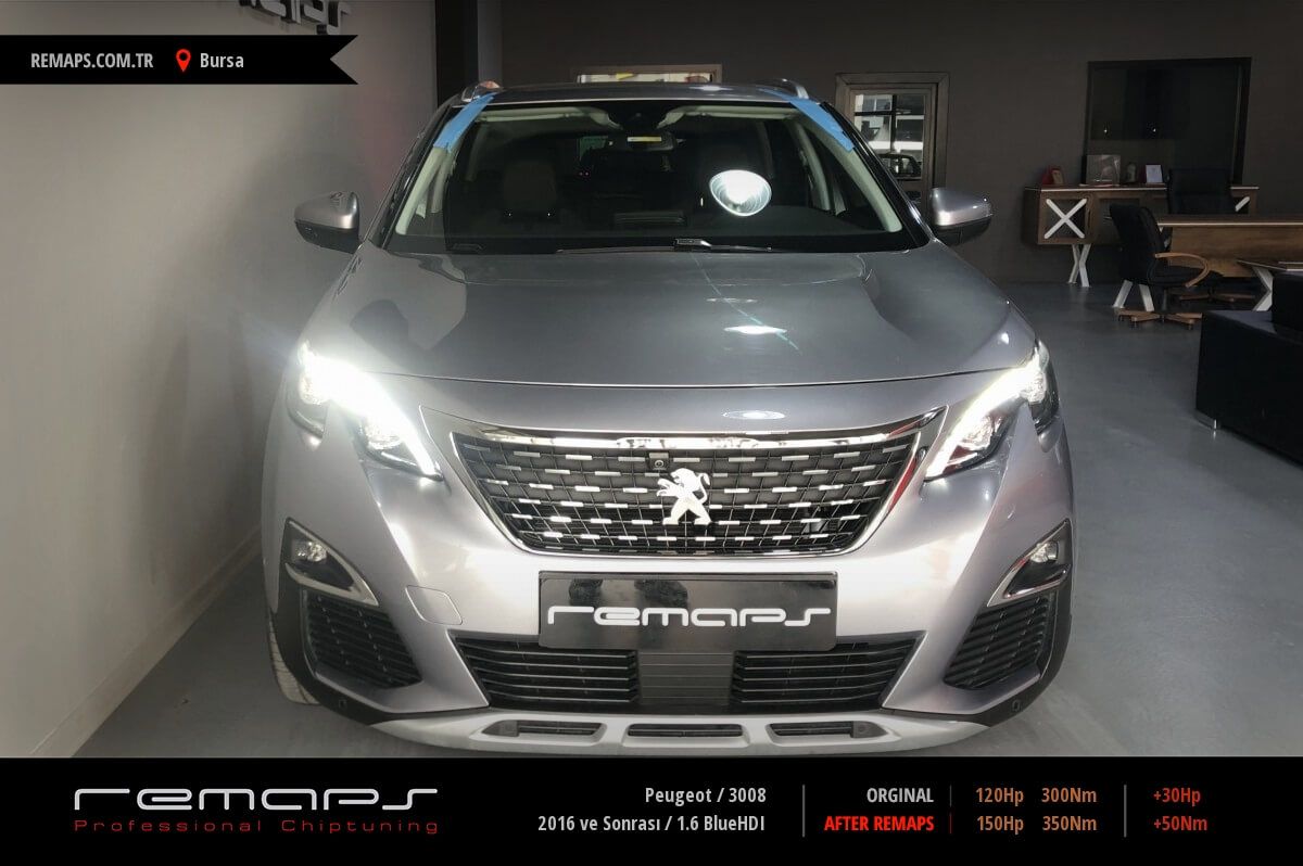 Peugeot 3008 2016 ve Sonrası 1.6 BlueHDI Chip Tuning, Performans, Yakıt ...