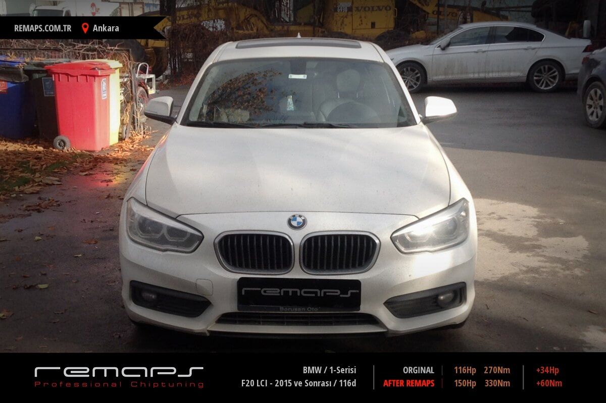 BMW 1-Serisi F20 LCI - 2015 ve Sonrası 116d Chip Tuning, Performans ...