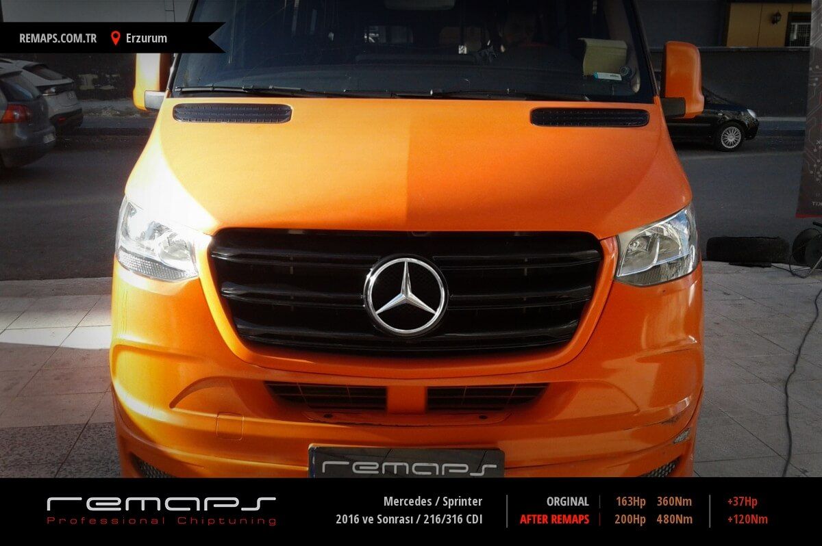 Mercedes Sprinter 2016 ve Sonrası 216/316 CDI Chip Tuning, Performans ...