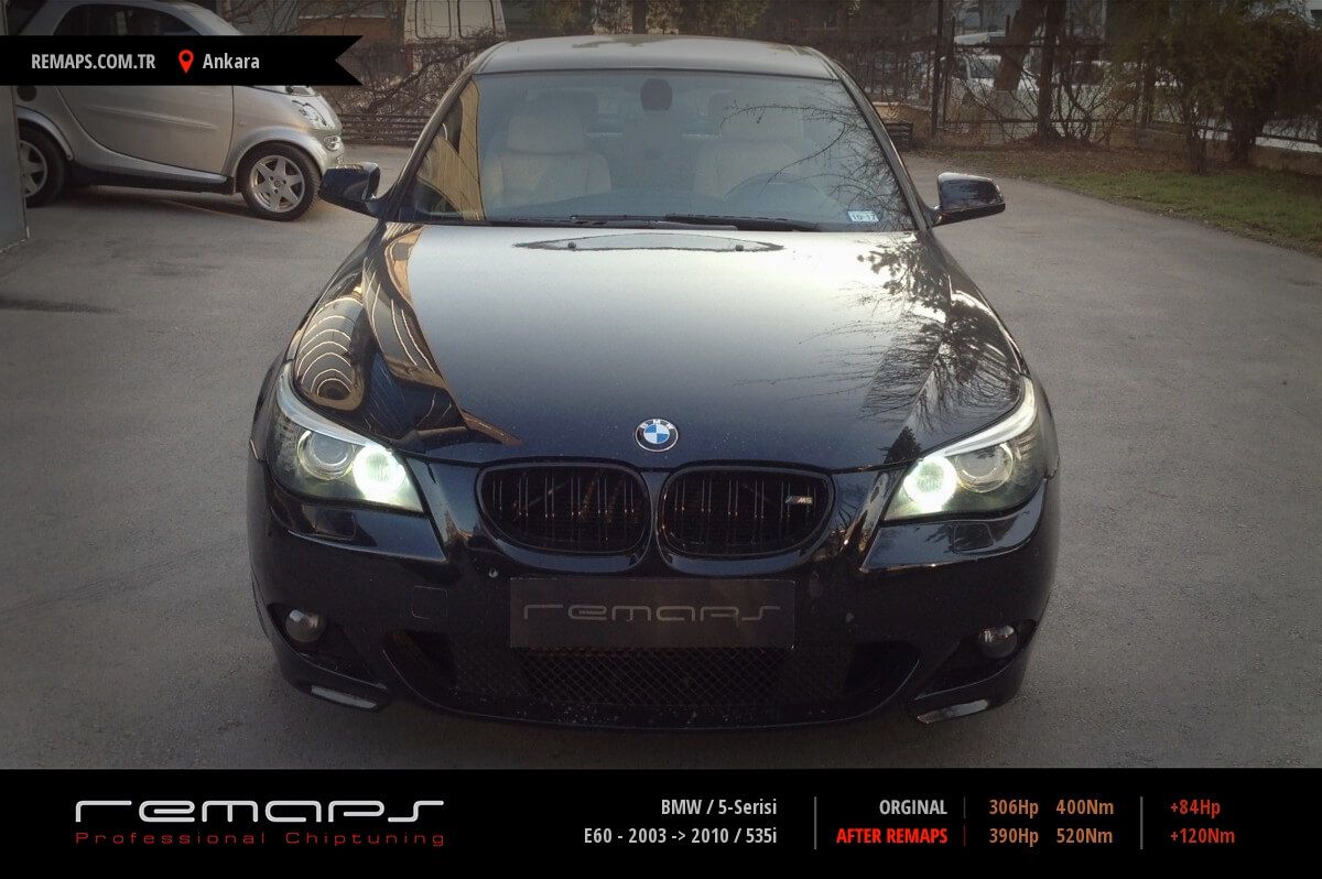 BMW 5-Serisi E60 - 2003 -> 2010 535i Chip Tuning, Performans, Yakıt ...